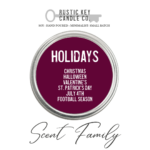 Holiday Scent Family Image for Rustic Key Candles at Unlocking The Body Massage Therapy